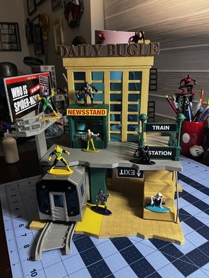 Jada Nano Scene Marvel Spider-Man Daily Bugle w/Die-cast Collectible Figures