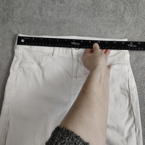 American Eagle Next Level Stretch weiß Distressed Skinny Jeans Größe 8 Regular - Bild 2 von 11