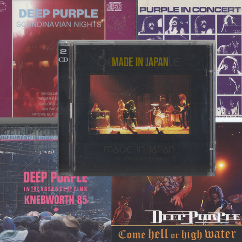 Deep Purple MKII Live Album Collection - 5 Albums on 9 CDs plus Bonus Free Set
