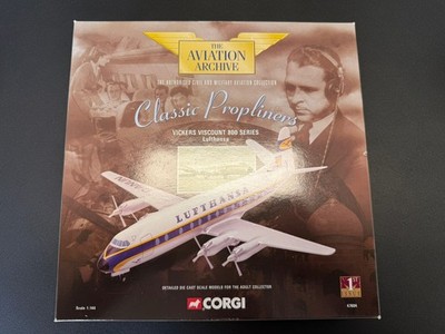 Corgi Aviation Maßstab 1:144 47604 Vickers Viscount 800 Series - Lufthansa - OVP
