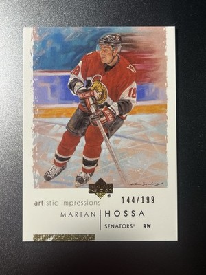 2002-03 UD Artistic Impressions Marian Hossa GOLD FOIL /199 SP RARE #62 Senators
