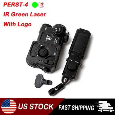  Metal Pointer PERST-4 IR Infrared/Green Laser Dot Sight with KV-D2 Switch Reset