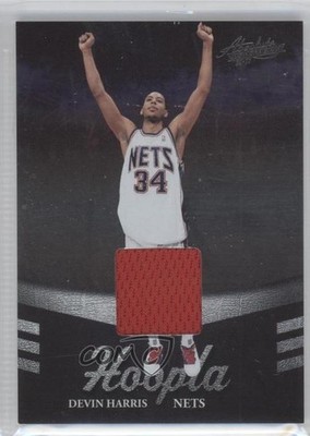 2009-10 Panini Absolute Memorabilia Hoopla Materials 14/100 Devin Harris #17 0a1
