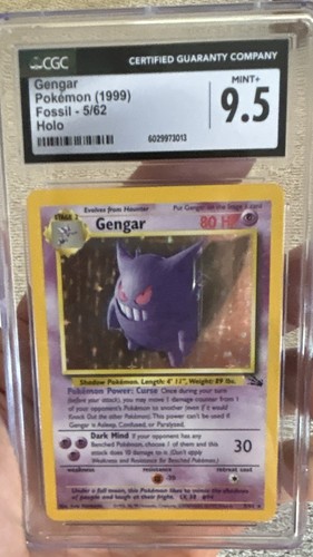 Gengar (Unlimited) graded CGC 9.5 for sale on eBay