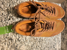HIKE Brown Mesh Lace-Up Low Top Athletic Walking Sneakers Men s US 10