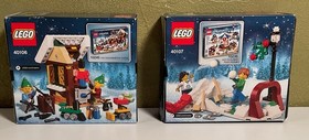 Lego 40106 & 40107 Holiday Toy Workshop & Ice Hockey/Sled New-Sealed