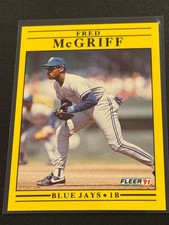 1991 Fleer Fred McGriff Base Card NM