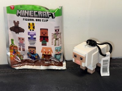 Monogram Minecraft Video Game Sheep 3D Foam Bag Clip Keychain Series 4