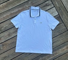 Lacoste Polo Shirt Gator Croc Logo Short Sleeve Mens XXL Regular Fit Cotton Knit