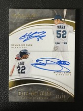 2016 Panini Immaculate Diamond Inscriptions Byung-Ho Park Miguel Sano 31/99 Auto