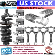 Crankshaft & Rods & Bearings & Pistons For Toyota Corolla Highlander Scion 2.4L