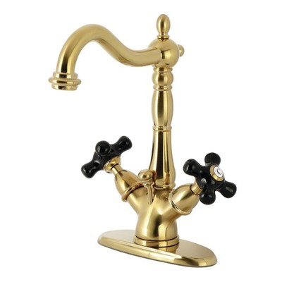 Kingston Brass KS143PKX Duchess 1.2 GPM Vessel Centerset Bathroom - Brass