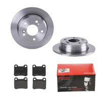 Brembo Bremsscheiben Ø258MM + BremsbelÄGe Hinten FÜR MERCEDES-BENZ 190