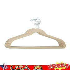 Extra Large Velvet Hangers Non Slip Durable Contoured Clothes Storage 6 Pack New