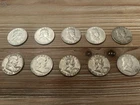 Franklin Half Dollar Lot of 10 90% Silver