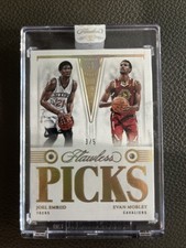 2021 Panini Flawless Diamond Picks Joel Embiid & Evan Mobley No 153 3/5