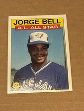 1986 Topps All-Star George Bell #718 Jorge Toronto Blue Jays NM-MINT