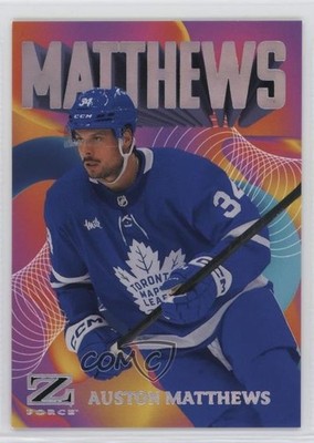 2023-24 Skybox Metal Universe Z-Force Rave 296/399 Auston Matthews #23 11i5