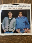 Michael Jackson & Paul McCartney~The Girl Is Mine~1982 Epic~45rpm Vinyl Record