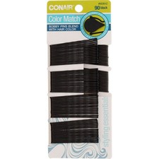 6 Pack Conair Color Match Bobby Pins, Black, 90 Ct