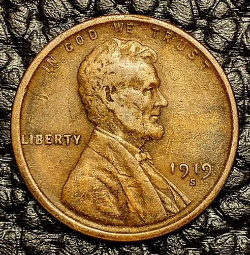 1919-S Lincoln Cent ~ VERY FINE (VF) Condition ~ COMBINED SHIPPING!