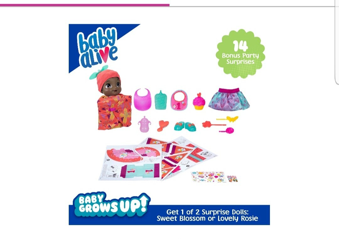 New! Hasbro Baby Alive Doll with Bonus Pack