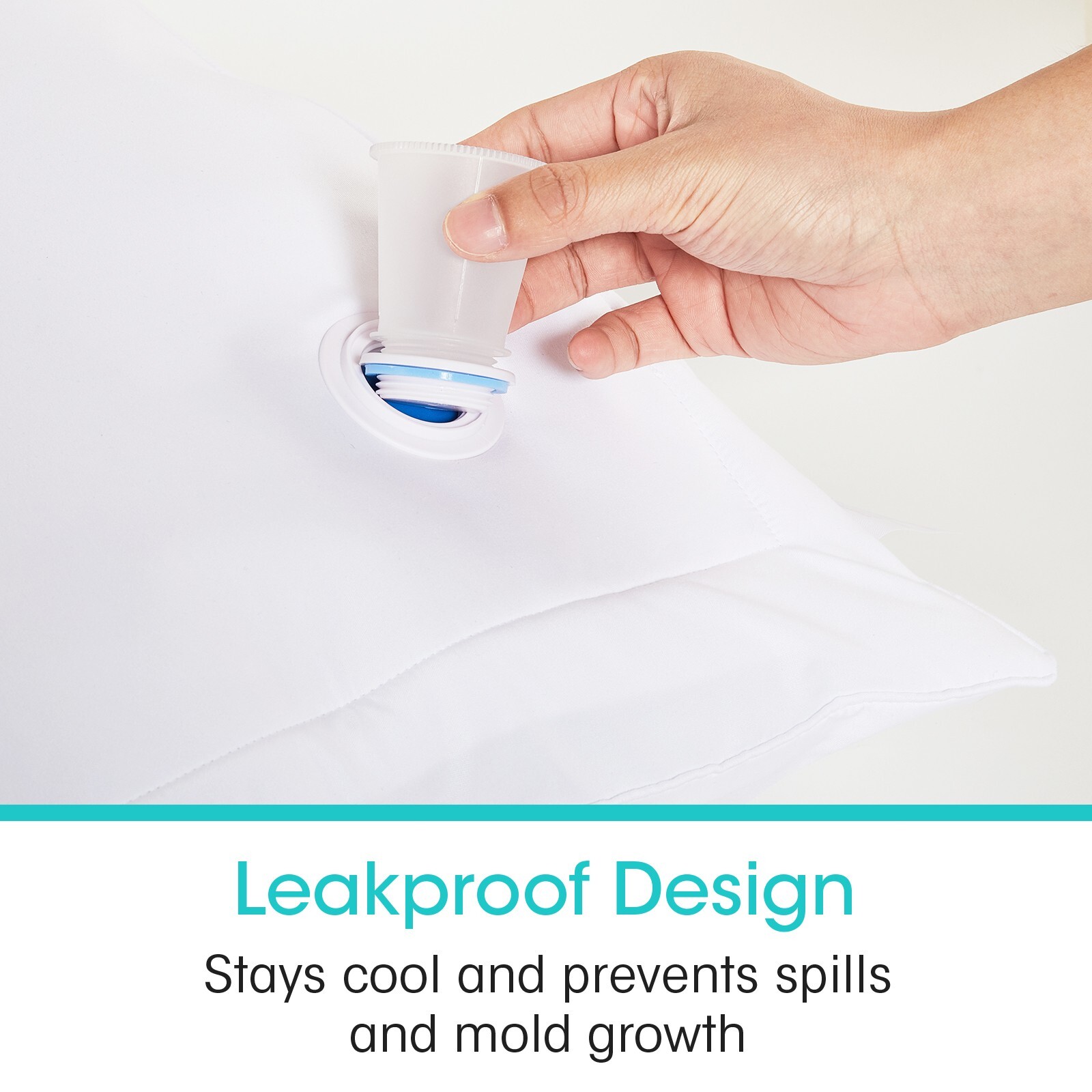 Adjustable Waterbase Water Bed Pillow Down Alternative Fiber Good