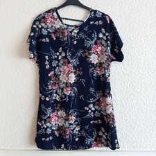 SHEIN Blue Floral Summer Dress Size L