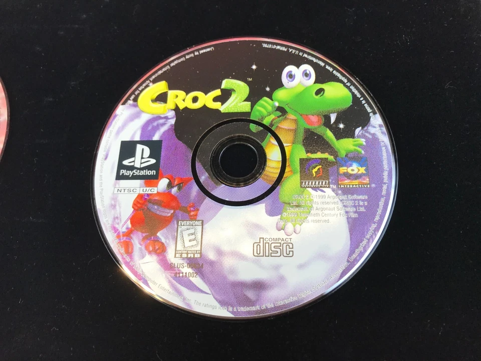 RARE USED Pair SONY PS1 1997 CROC 1 & 1999 CROC 2 Playstation 1 Games CIB Tested - Image 4 of 4