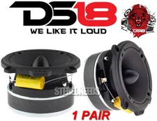 2 DS18 PRO-TW320 Aluminum Bullet Tweeter 1.5" VC 1000W Super Loud Speakers 4 Ohm