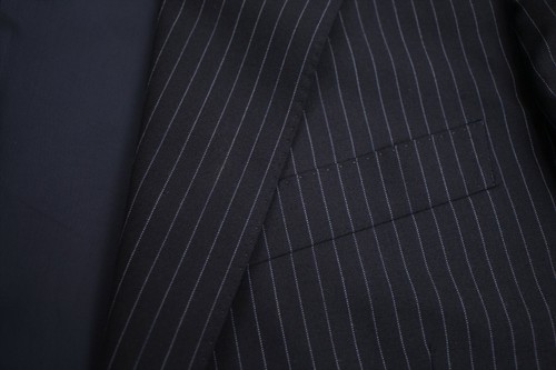 Barneys New York 2 Button Flat Front Charcoal Men's Suit US 38L - Picture 5 of 11