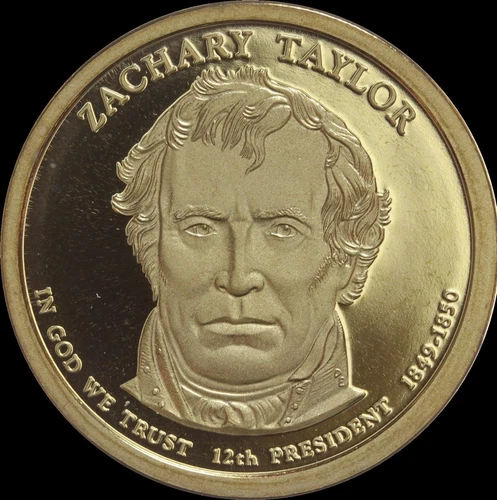 2009-S Presidential Dollar Zachary Taylor Proof — photo from the most recent tracked eBay sale