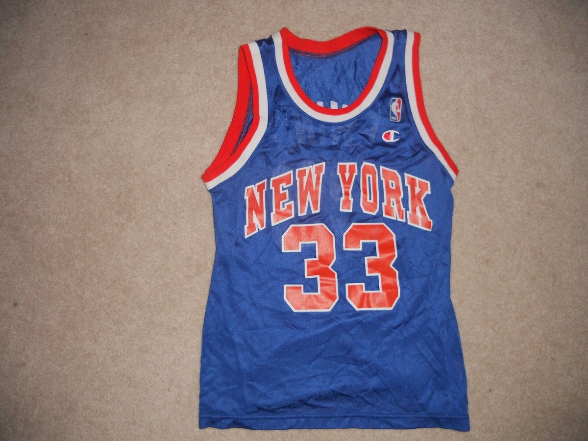New York Knicks NBA Basketball Jersey #33 Patrick Ewing Champion