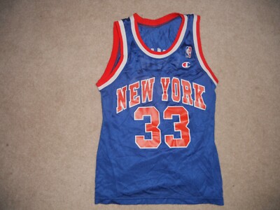 New York Knicks NBA Basketball Jersey #33 Patrick Ewing Champion
