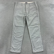 Vintage Levi's Pants Mens 36x30 Gray Straight Leg Mid Rise Trousers Preppy Y2K