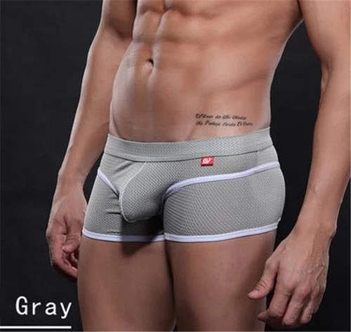 NUEVO Hombre Calzoncillos Boxer Malla Seda Hielo Transpirables Calzoncillos Ropa Interior Sin Costuras - Imagen 12 de 19