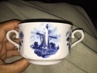 Delft Blaun Handdecorated Two Handled Dish Made In Holland — photo 1