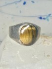 Tiger Eye ring size 13.50 southwest band sterling silver women men