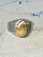 Tiger Eye ring size 13.50 southwest band sterling silver women men