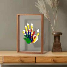 Family Handprint Set - DIY Crafts Souvenir Wooden Picture Frame