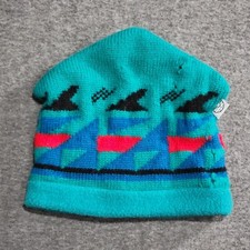 VTG 80s 90s Igloos Beanie Knit Hat Unisex Adult OSFM Winter Made in USA HOLES