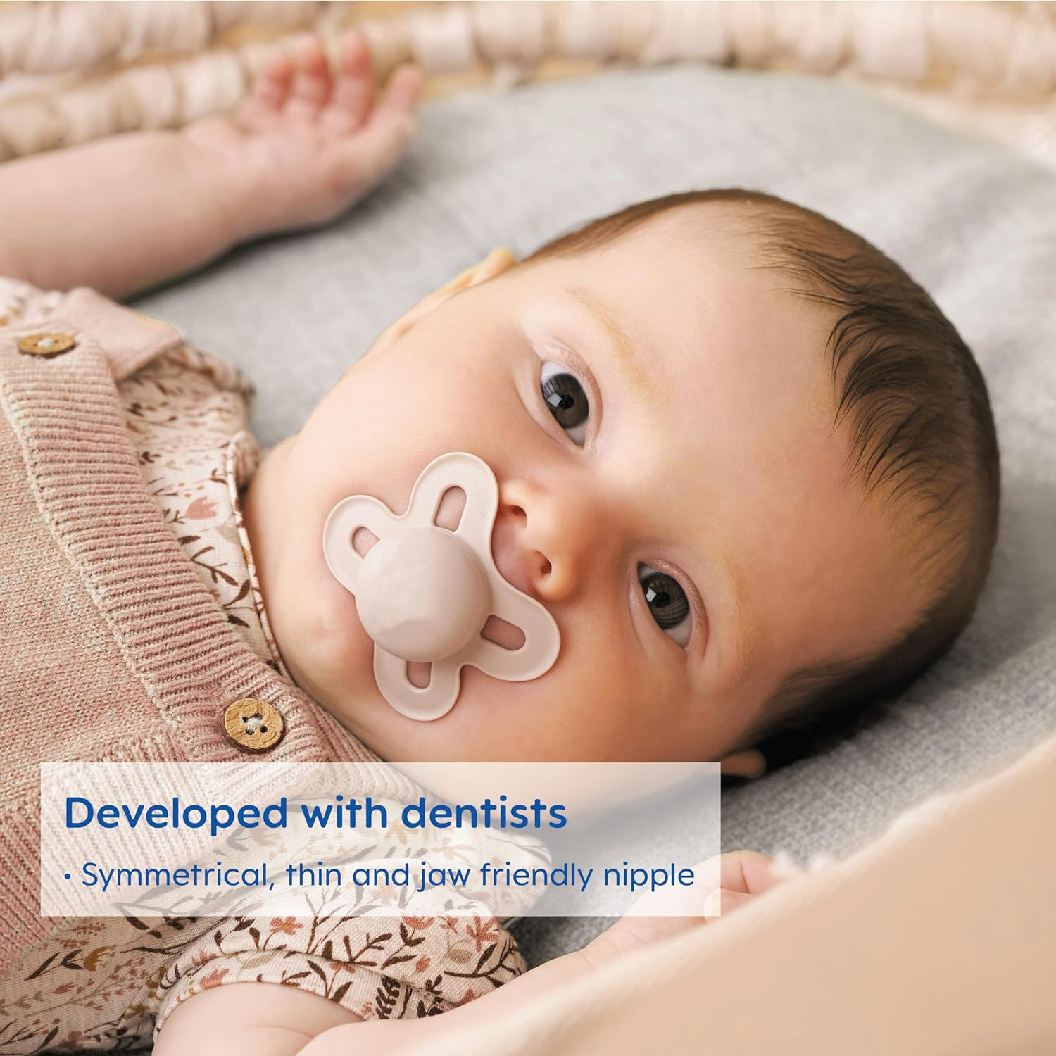 Original Start Matte Newborn Baby Pacifier, Best Pacifier for Breastfed