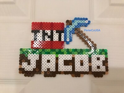 Mine Craft Custom Name Personalized Door Hanger Kids Room Wall Decor Sign   
