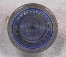 Vintage HYPER PRO-SPINNER Millennium 2000 Blue Yoyo w/White Braided String 1999