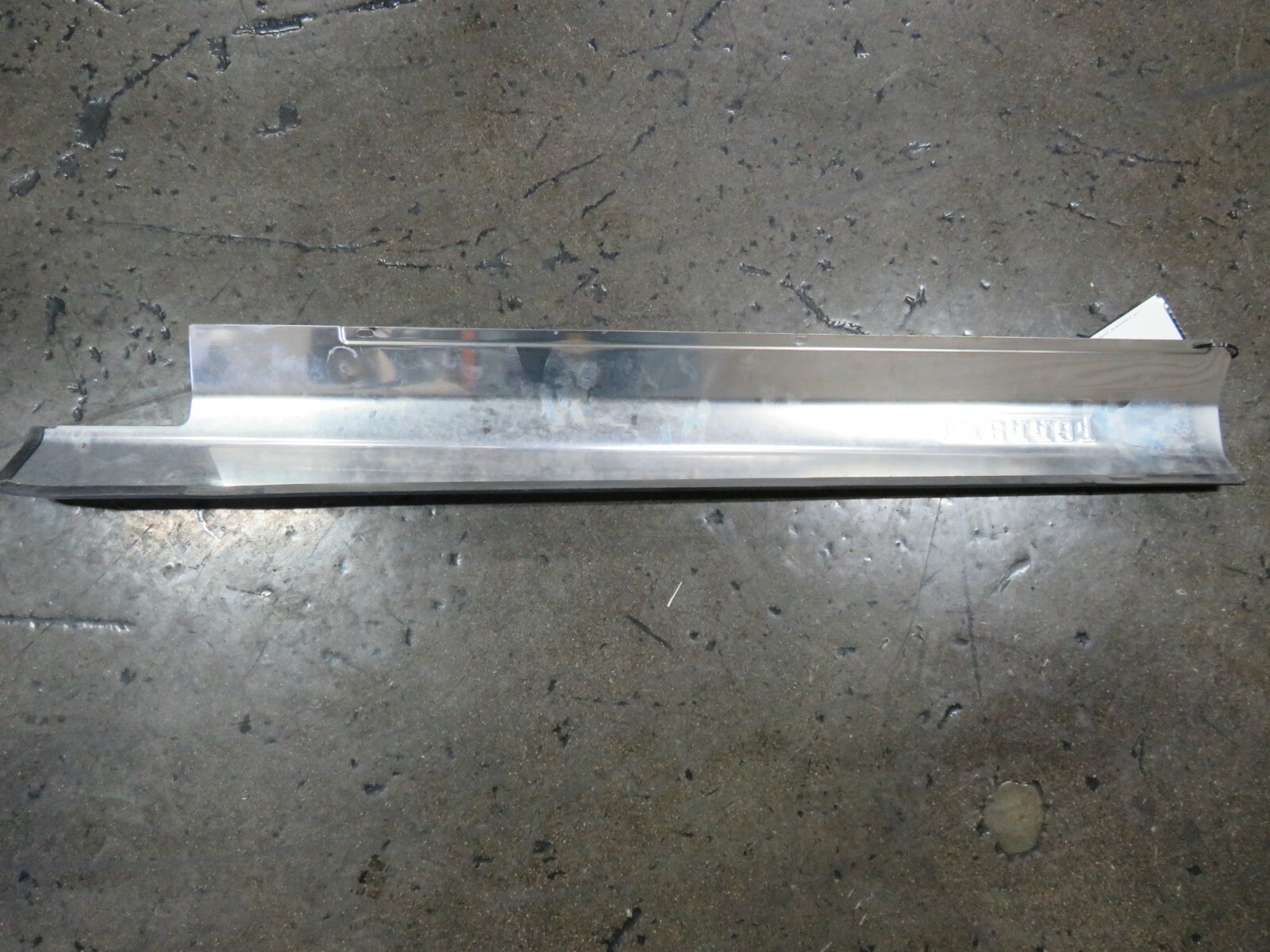Ferrari 599 GTB, RH, Standard Stainless Door Step Plate, Used P/N 68563200