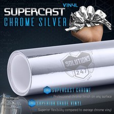 11 Color Supercast Easy Stretch Chrome Glossy Vinyl Wrap Air Free Decal Sticker