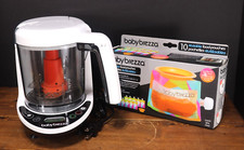BABY BREZZA Baby Food Steamer  Processor 1 Step Maker  10 pouches BRZ00141 EUC