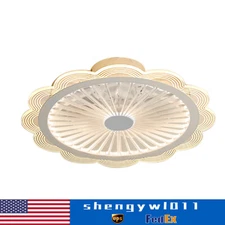 19.7" LED Ceiling Fan Light w/Remote Control Chandelier Lamp Fan Ceiling 3 Color