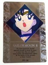 Sailor Moon - Hero Collection 3 Silver FOIL Card PC-34 FR - Mercury