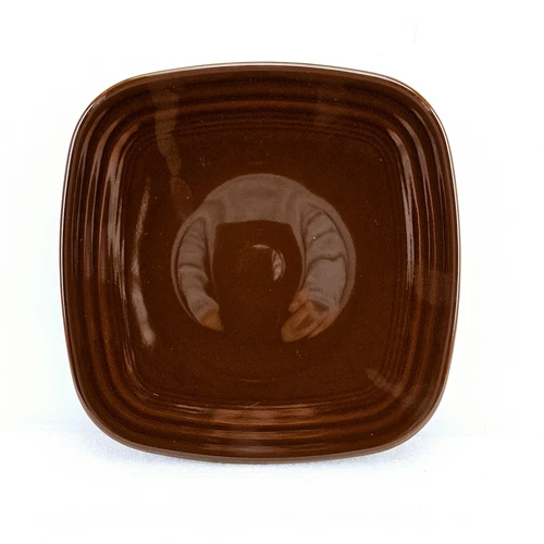 SALAD PLATE square Chocolate brown NEW HOMER LAUGHLIN FIESTA 7 1/2 " 1st